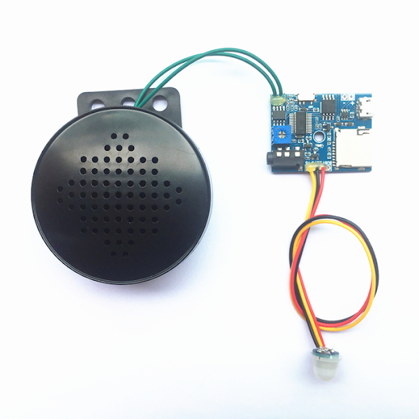 Flyrontech’s FN-M2A PIR Motion Sensor Activated Audio Player